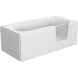 Badewanne mit Tür rechts SCHULTE Q1 75 x 170 cm alpinweiß glänzend mit Front- un