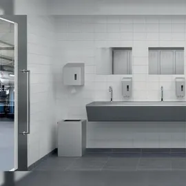 SanTRAL Hygienebehälter 18 l Silber