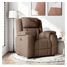 vidaXL Relaxsessel Braun Stoff Vidaxl