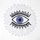 Homescapes Badematte Eye See You Weiß Ø 60 cm