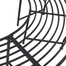 vidaXL Baumbank 160 x 80 x 44 cm Schwarz