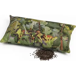 Hayka Kissen 50 x 30 cm Weingarten mit Füllung aus Buchweizenschalen