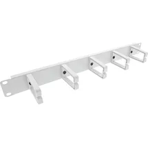 InLine InLine® 19" Kabelführungspanel, 5 kleine Bügel, RAL 7035, grau