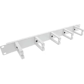 InLine InLine® 19" Kabelführungspanel, 5 kleine Bügel, RAL 7035, grau