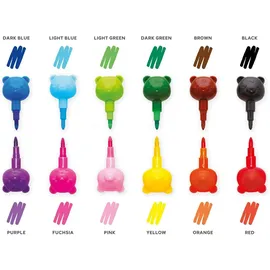 Legami Ineinandersteckbare Buntstifte 12 St. Dream in Colour Bär