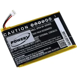 Powery Akku für Bluetooth Laser Maus Logitech MX Master (Stecker beachten)