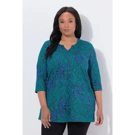 Ulla Popken Longshirt in azurblau | Gr.: 58-60