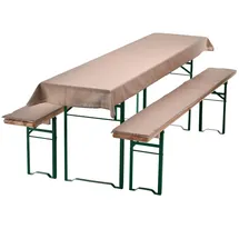 nyvi Bierbankauflagen Set 240 x 70 cm beige 3-tlg.