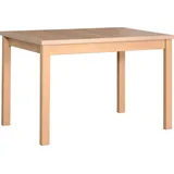 Esstisch Alba 1 ausziehbar klappbar Buchenholz Laminat 120-150x80x78 cm - Naturbelassen