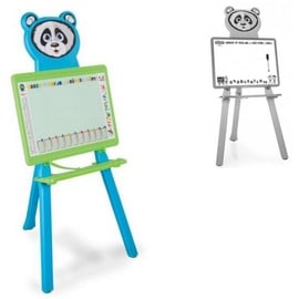 pilsan Kindertafel Panda 03418 Höhe 95 cm Stift Schwamm Standtafel, ab 3 Jahren blau