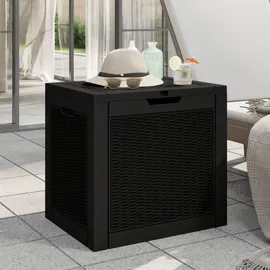 furnicato Gartenbox 55,5 x 43 x 53 cm 1-tlg. Schwarz