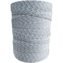 ZGM Weidezaunlitze Premium 1000 m Weiß/Blau