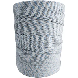 ZGM Weidezaunlitze Premium 1000 m Weiß/Blau
