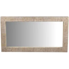 MiaMöbel Spiegel Suri rechteckig Glas, Massivholz Mango
