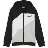 Puma Power Colorblock Kapuzenjacke Jungen 01 black 140