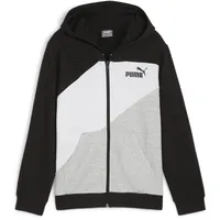 Puma Power Colorblock Kapuzenjacke Jungen 01 black 140