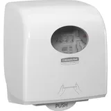 Kimberly-Clark Aquarius Slimroll 7955 weißes Papiertuchspender mit berührungsfreier Ausgabe, für stark frequentierte Waschräume und weniger Kreuzkontamination, 1 x Papiertuchspender
