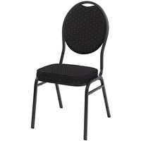 Worldwide Seating Bankett- & Stapelstuhl Monza Plus schwarz stapelbar