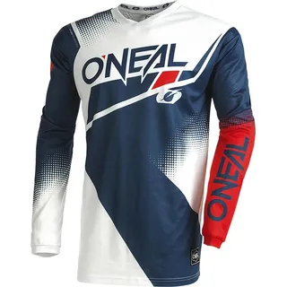 O'Neal Oneal Element Racewear V.22 Motocross Jersey, blau/weiß/rot, M