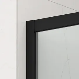 Swiss Aqua Technologies SAT TEX Rechteckige Duschkabine mit Schiebetür rechts 120 x 195 cm schwarz/matt SIKOTEXDBB120S80