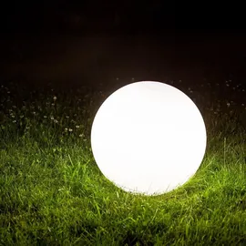 s.luce Globe pro Garten Außenkugel Kunststoff Ø 60 cm 1 Stück weiß