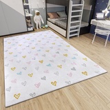 HANSE HOME Adventures Kinderteppich - Modernes Herz Muster Teppich Junge Mädchen für Kinderzimmer, Spielzimmer, Jugendzimmer, Wohnzimmer - Creme Bunt, 120x170 cm