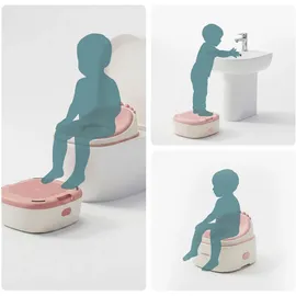 Relaxdays Töpfchen 4-in-1 Dino, mit Deckel
