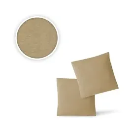 EXKLUSIV HEIMTEXTIL Jersey Kissenbezug 2er Set 80 x 80 cm sand