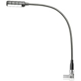 Adam Hall SLED ULTRA XLR 3 A - Gewinkelte 3-pol XLR Schwanenhalsleuchte mit 4 COB LEDs, Leselampe, schwarz