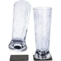 silwy Magnet-Kunststoffgläser BIER 2er-Set Hightech transparent