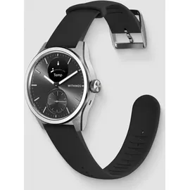 Withings Scanwatch 2 42 mm schwarz, Sport Fluorelastomer-Armband schwarz/silber