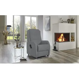 Hukla Fernsehsessel Max Mikrofaser 72 x 109 x 82 cm Schwarz elektrisch mit Rollen