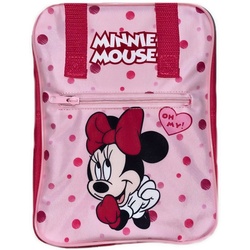 Disney Minnie Mouse Kinderrucksack Minnie Mouse kleiner Mädchenrucksack Pink Kinder Rucksack für Kita, Schule, Sport, Kindergarten Mädchen Tasche zum aufhängen am Haken. Beutel 21x27cm rosa