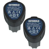 EXTENSILO 2x Akku Kompatibel Mit Ryobi Rcd12011l, Rmt12011l, Rrs12011l, R12dd-l13s, R12dd-ll13s, Rcd12012l Elektrowerkzeug (2500 Mah, Li-ion, 12 V)