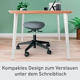 Leitz Sitzhocker 60 x 0 x 0 cm Grau/Schwarz