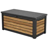 KETER Aufbewahrungsbox »DecoCoat 165G«, PP/Metall, BxHxT: 155,1 x 69,4 x 72,4 cm, oak - schwarz
