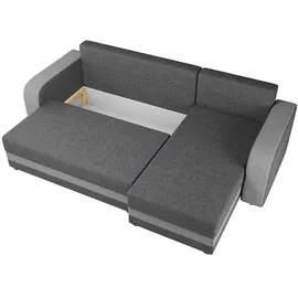 Mirjan24 Ecksofa Hewlet Bis, Sofa mit Bettkasten und Schlaffunktion, L-Form, Stilvoll Eckcouch vom Hersteller (Farbe: Manila 35) - Grün