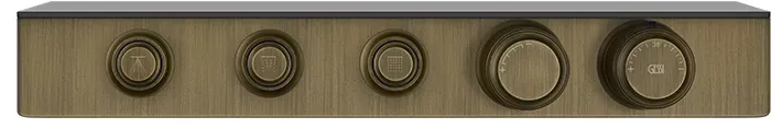 Gessi HiFi Eclectic Thermostat 3-Wege - Messing antik