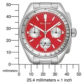 BULOVA Lunar Pilot 96K115 Edelstahl 43 mm 96K115