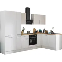 BASIC by Balculina Winkelküche L-Form 300 x 175 cm weiß