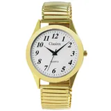 Classix Herrenuhr mit Metallzugband - Gold