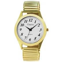 Classix Herrenuhr mit Metallzugband - Gold