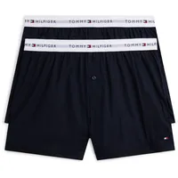 Boxershorts "2 Pk Boxershorts", Herren, Gr. XL (54), 2 Stk., desert sky, Webqualität, Obermaterial: 100% Baumwolle, TOMMY HILFIGER UNDERWEAR, unifarben, normal, Unterhosen, Regular fit mit elastischem Bund