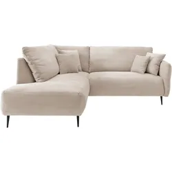 Ecksofa INOSIGN "Vanilla L-Form", beige, B:255cm T:190cm, Sofas, Armlehnenfunktion
