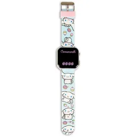 Kids Licensing Cinnamoroll LED-Uhr 0 mm Kunststoffgehäuse Blau Silikonarmband Blau One Size