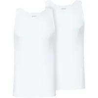 jockey® Unterhemd "Cotton+", 2er-Pack, Uni, für Herren, 100 WHITE, XL