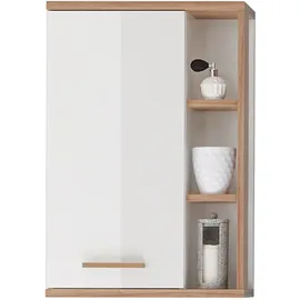 Pelipal Bad-Hängeschrank Quickset 923 Weiß Glanz-Riviera Eiche 50,5 cm