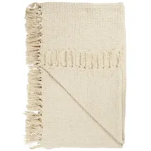 ib laursen Plaid creme mit Waffelmuster 160 x 130 cm