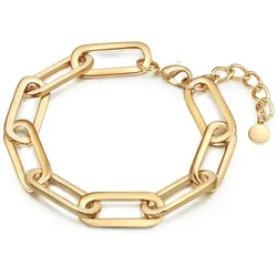 Lulu & Jane Armband Metall-Legierung in Gelbgold Armbänder & Armreife   Damen 