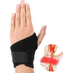 Lubgitsr Handbandage Handgelenkbandage Handgelenk Bandagen Verstellbare Handgelenkstütze (1-tlg) schwarz